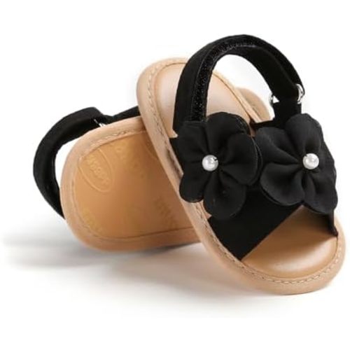 Infant Baby Boys Girls Sandals Summer Baby Wedding Dress Flat Shoes Newborn Crib Shoes First Walkers Prewalkers Shoes