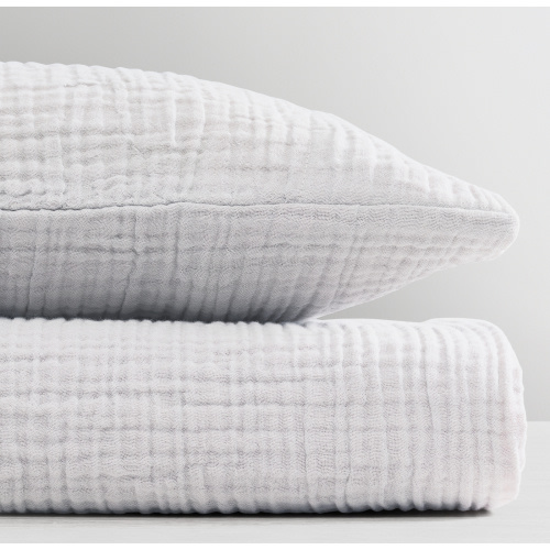 Featherlight Cotton Gauze Crib Fitted Sheet | RH Baby & Child