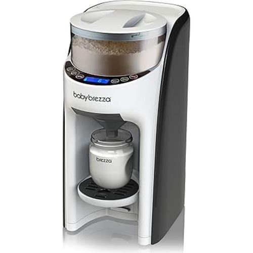 Baby Brezza New and Improved Formula Pro Advanced Formula Dispenser Machine - Automatically Mix a Warm Formula Bottle Instantly - Easily Make Bottle with Automatic Powder Blending, White