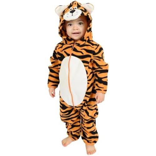 Fleece Baby Bunting Bodysuit – Infant One Piece Kids Hooded Romper Outerwear Toddler Jacket