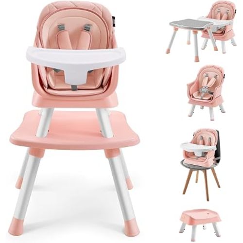 HARPPA Moro High Chair, 8-in-1 Convertible Baby Feeding Chair for Toddlers