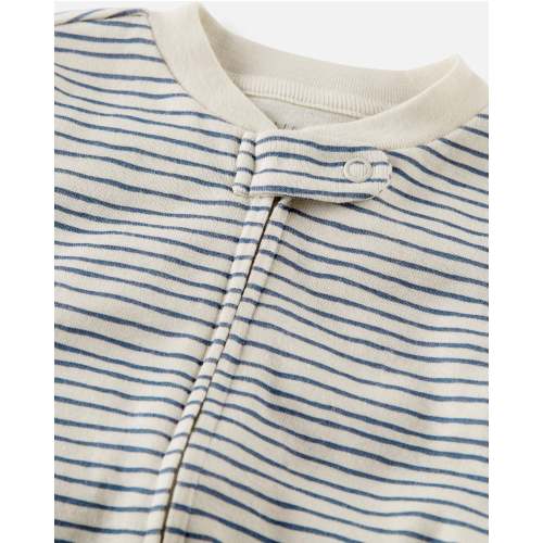 Baby Organic Cotton Sleep & Play Pajamas in Stripes - Little Planet | Carter's