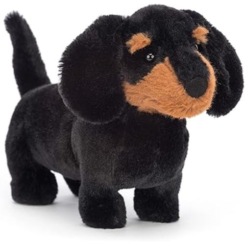 Jellycat Freddie Sausage Dachshund Wiener Dog Stuffed Animal, Small 7 inches - Dogs & Puppies Plush Toy - Classic Children's Gift