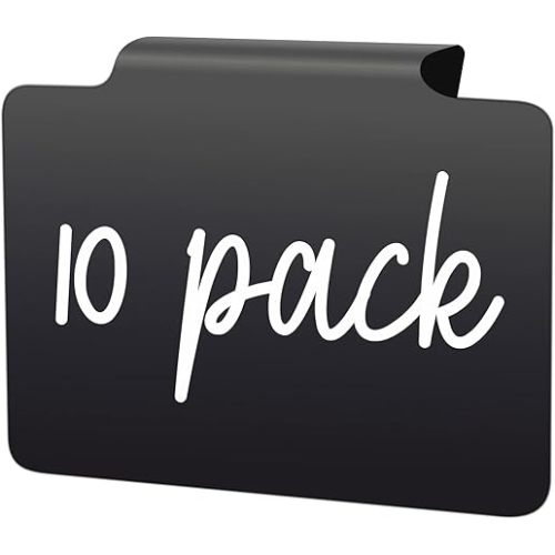 Basket Labels Clip On for Pantry Organization and Storage Baskets Bin Labels - Small Chalk Labels for Baskets - Black Bin Clip Labels for Baskets - Chalkboard Basket Tags Dry Erase Bin Labels Clip On