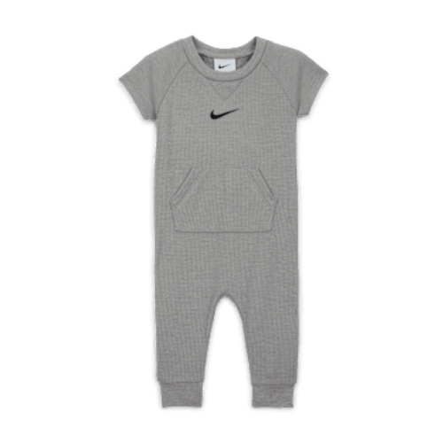 Nike Essentials Baby (0-9M) Short Sleeve Waffle Knit Coverall