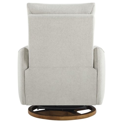 Power Swivel Recliner Chair Dual-Motor Nursery Glider with Lumber Pillow