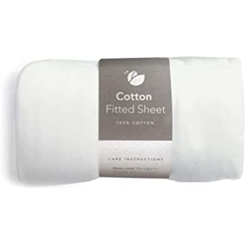 GUAVA FAMILY - Lotus Crib 100% Cotton Fitted Sheet | Perfect, Manufacturer-Approved Fit, Soft & Safe for Infants, Baby and Toddlers, Unisex, Boys & Girls