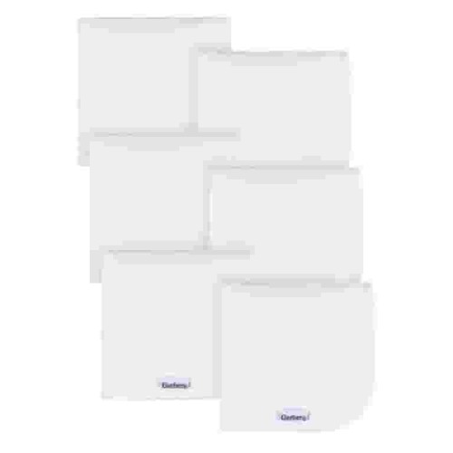 Gerber Baby Boy or Girl Unisex White Washcloths, 6-Pack, One Size