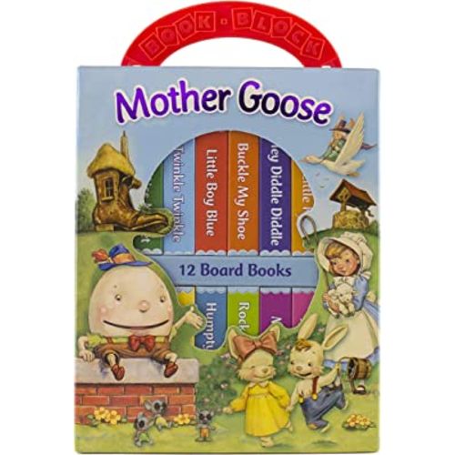 Mother Goose Deluxe My First Library 12 Board Book Block - PI Kids
