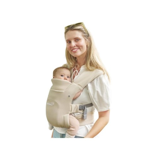GROWNSY Baby Carrier Newborn to Toddler, Cozy Baby Wraps Carrier, Ergonomic Baby Carrier with Head Support, Cream