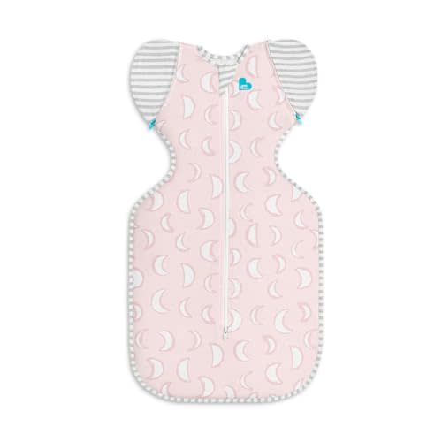 Love to Dream Swaddle Up Transition Swaddle, Patented Zip-Off Wings, Gently Help Baby Transition from Being Swaddled to Arms Free When Showing Signs of Rolling, 1.0 TOG, 19-24 lbs, Dusty Pink Eclipse