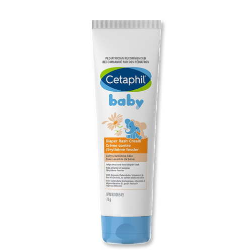 Cetaphil Baby Diaper Rash Cream with Organic Calendula | Helps Treat and Heal Diaper Rash | Hypoallergenic | Paraben, Fragrance and Steroid Free | Pediatriciation Recommended, 70g