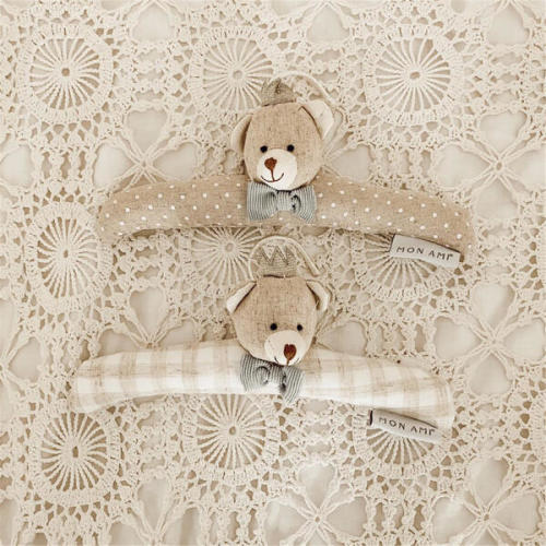 Prince Bear Padded Baby Hangers - MON AMI | Maisonette