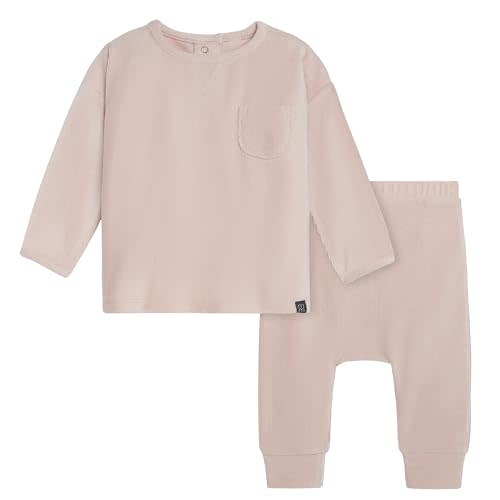 Modern Moments by Gerber Baby Velour 2-Piece Drop Shoulder Top & Pant Set