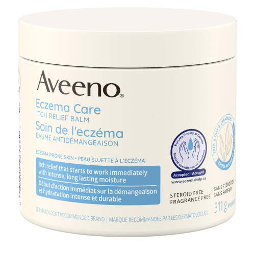 Aveeno Eczema Care Itch Relief Balm, Sensitive Skin, Paraben Free, Fragrance Free, 311 g