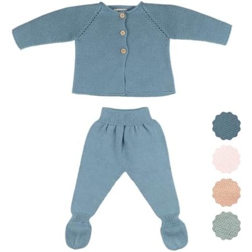 Newborn Girl Boy Clothes, 100% Organic Cotton, Knitted, Seamless, Soft and Breathable Baby Clothing