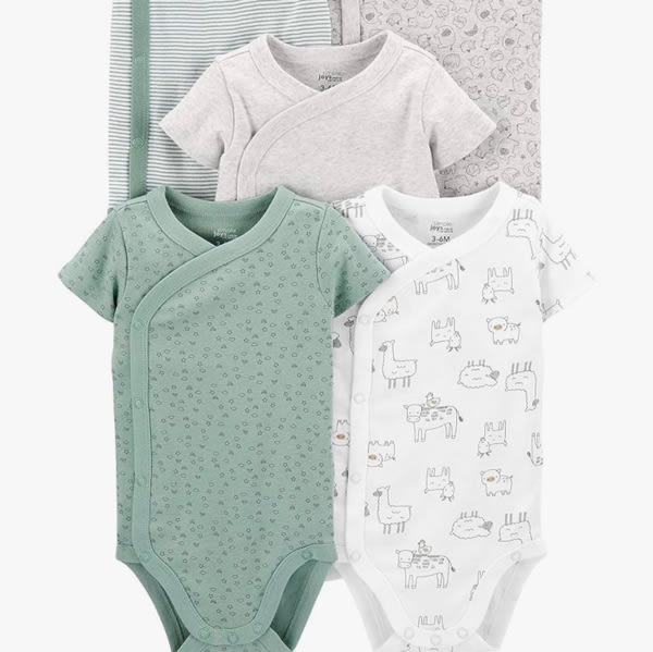 Simple Joys by Carter's unisex-baby 5-pack Side Snap Short-sleeve Bodysuit