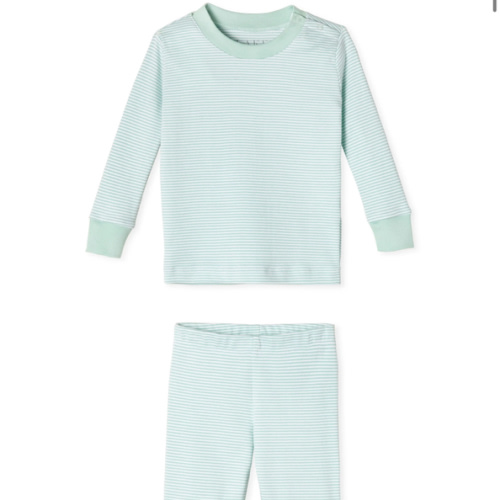 LAKE | Pima Cotton Pajamas | Baby Long-Long Set | Parisian Green | 6-9 M
