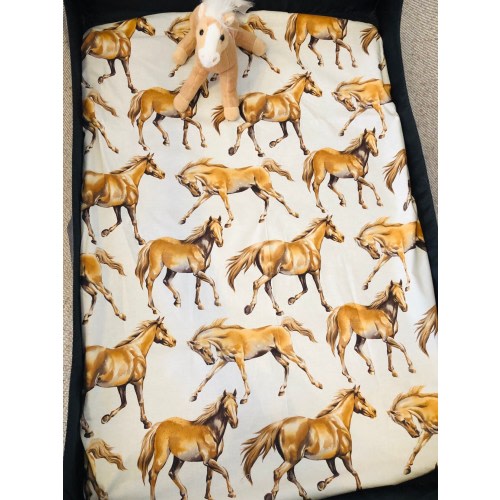 Pack and play crib sheet western pack and play crib sheet horse cowboy crib sheet
