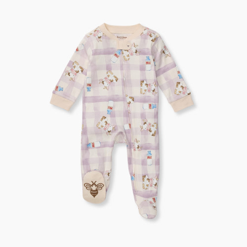 Burt's Bees Baby Sleep & Play - Little Moo Lilac, 0-3 Months