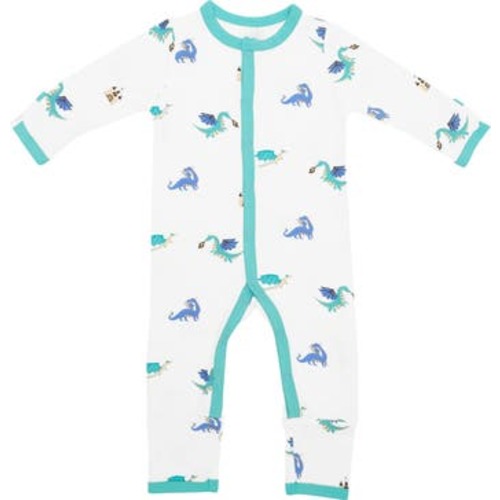 Dragon Print Snap Up Romper