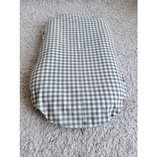Snuggle me organic cotton cover , handmade cover , cotton satin cover , snuggle me lounger cover