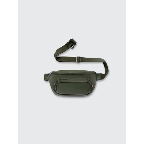 Olive Kibou Vegan Leather Diaper Bag