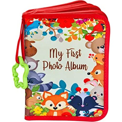 ToddleBee Baby Photo Album - Soft Baby Book First Year Baby Photo Book | My First Book of Photos with Woodland Animals - Baby Album Holds 4x6 Pictures for Memory Album Baby Shower