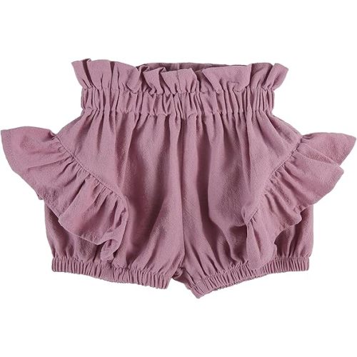 Baby Girls Ruffle Shorts Toddler Diaper Covers Little Girls Bottoms Bloomers Cotton Pants 3 Months-6T