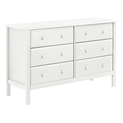 DaVinci Jayden 6-Drawer Double Dresser, Color: White