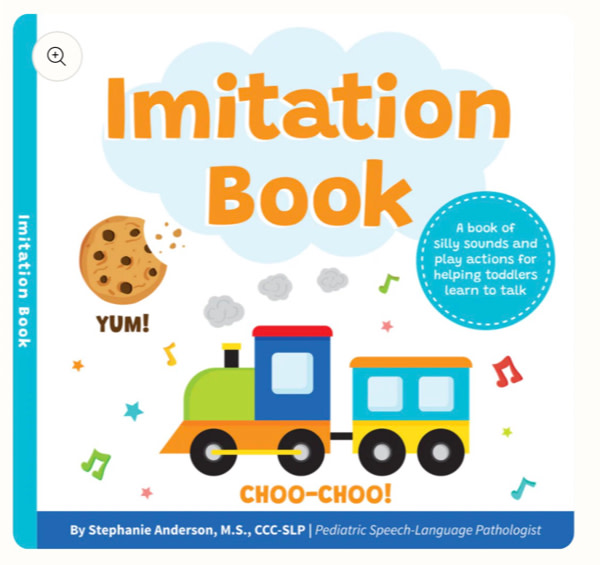 Imitation Book: Interactive & Fun Learn to Talk Board Book For Toddlers Ages 0-4, Written by a Speech Therapist