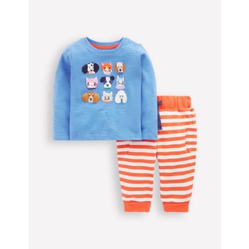 Fun Jersey Play Set-Peacock Plume Blue Pets | Boden USA