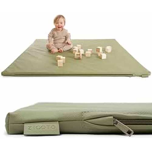 Stylish Padded Baby Play Mat for Your Boy or Girl - Extra Thick & Super Soft Vegan Leather Floor Mat Creates A Safe Play Area for Little Ones - A Beautiful Playmat That Fits Nicely Into Any Playroom