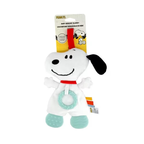Peanuts-Snoopy Blanky w/ Crinkle Teether