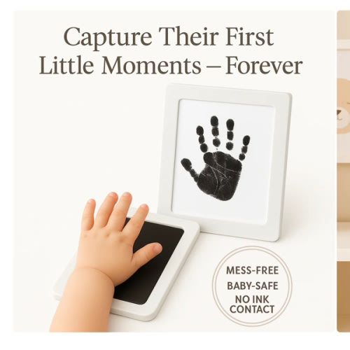 Mess-Free Baby Hand and Footprint Ink Pad Kit | Little Treasures