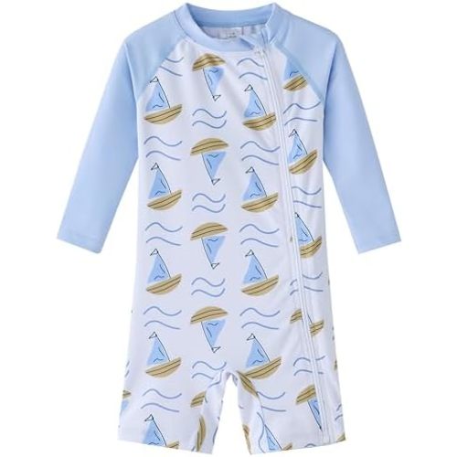 UMELOK Baby Boy Swimsuit Toddler Bathing Suit UPF 50+ Rashguard Swimwear