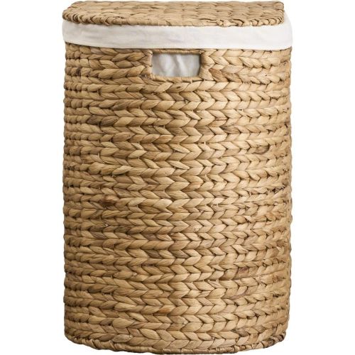 Solhome Ludmila Water Hyacinth Woven Oval Laundry Hamper