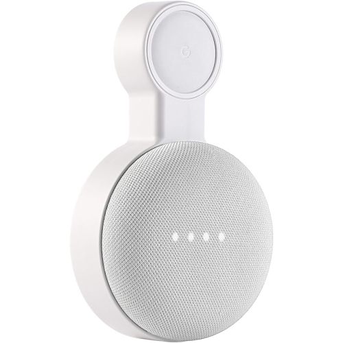Outlet Wall Mount Holder for Google Nest Mini and Google Home Mini, A Space-Saving Accessories with Cord Management for Google Mini Smart Speaker, No Messy Wires or Screws (1 Pack)