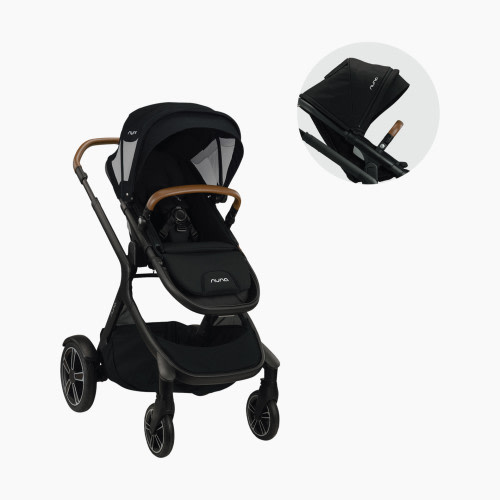 Nuna DEMI Grow Stroller with Aire Protect Canopy - Caviar