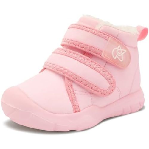 LeIsfIt Toddler Boots Girls Boys Warm Winter Boots Cozy Plush Lining Winter Shoes Indoor Outdoor Faux Fur Booties