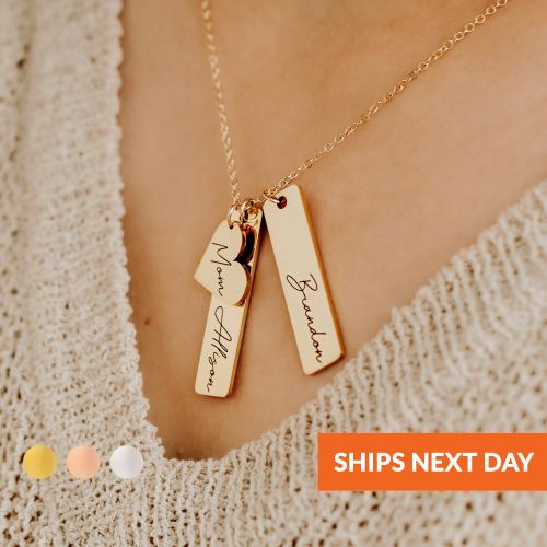 Custom Name Necklace Personalized Gift Gold Jewelry Mama Necklace for Mom Engraved Gift for Mom Pendant Necklace Charm Necklace Mom Jewelry