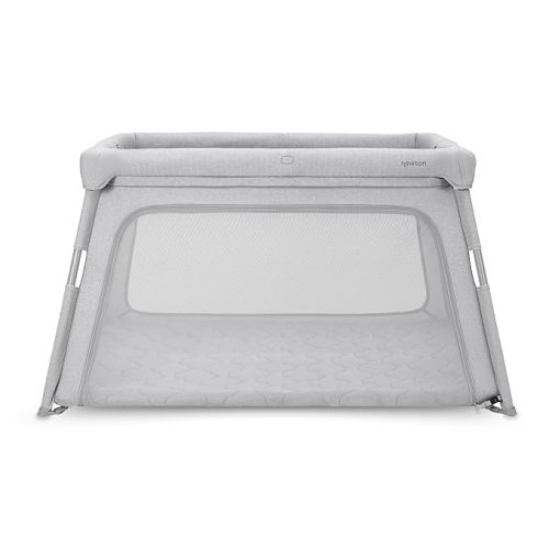 Newton Baby Deluxe Travel Crib & Play Yard | Breathable, Washable Mattress, Foldable Playpen for Toddlers, Travel Bag, Grey