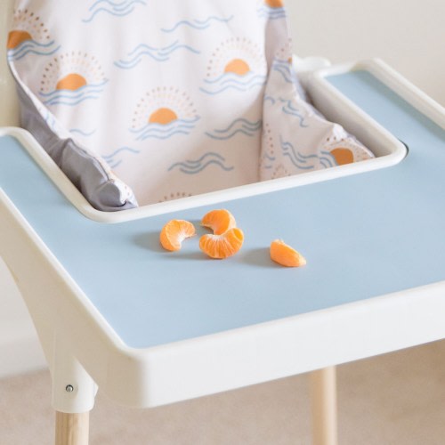 Tranquil Blue // IKEA Antilop Highchair Silicone Placemat // High Chair Mat