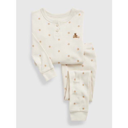 babyGap 100% Organic Cotton PJ Set in birch beige, size: 12-18 M