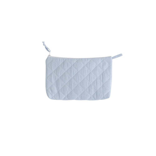 Quilted Luggage - Light Blue