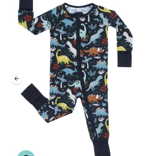 Navy Jurassic Jungle Zippy - Little Sleepies