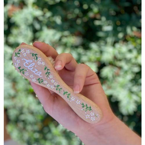 New Baby Gift | Baby Shower Gift | Baby Hairbrush | Personalised Baby Gift | Personalised Hairbrush | Artisan Gift | New Baby Hairbrush|