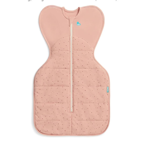 Love to Dream Swaddle UP Warm, 2.5 TOG, Dramatically Better Sleep, Allow Baby to Sleep in Preferred Arms Up Position for Self-Soothing, Snug Fit Calms Startle Reflex, 5-8.5lbs, Rose