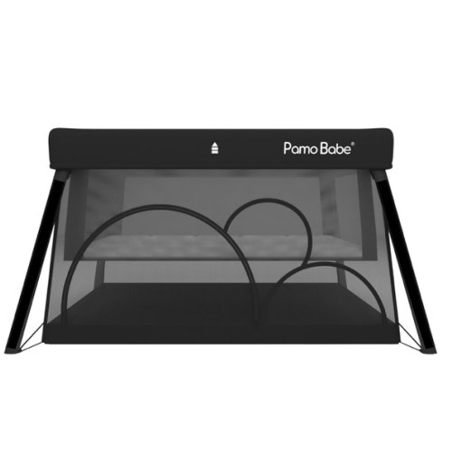 Pamo Babe Travel Crib Lightweight Playpen Baby Playard with Bassinet Portable Mini Playard