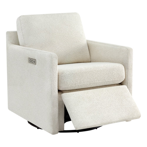 Bradner Upholstered Swivel Power Recliner